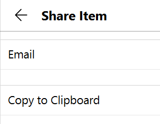 Choose the option Email or Copy to Clipboard while sharing an Item from Enpass